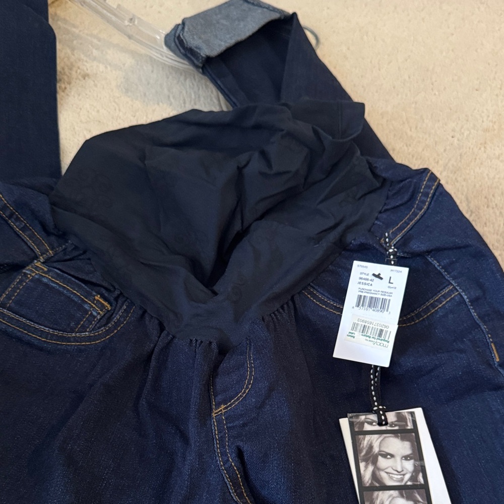 Jessica Simpson Dark Blue Denim Maternity Jeans